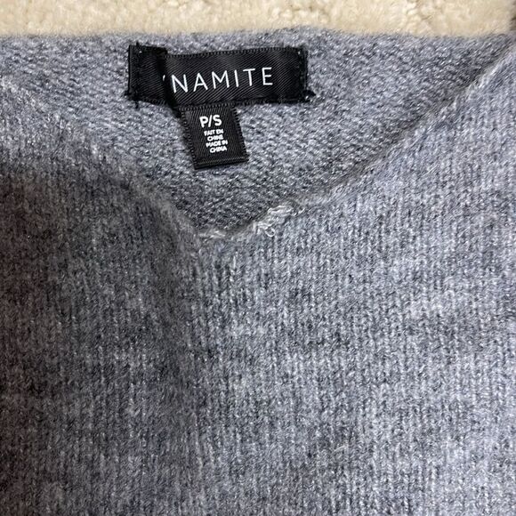 Dynamite Sweater Sleeveless Tank Top, Grey, Size Small - Picture 6 of 7